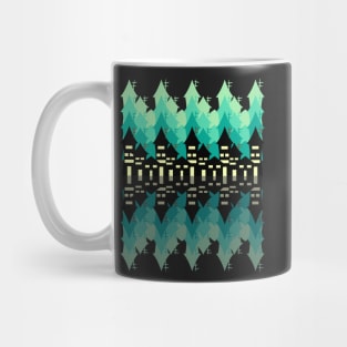 Blue city at night Mug